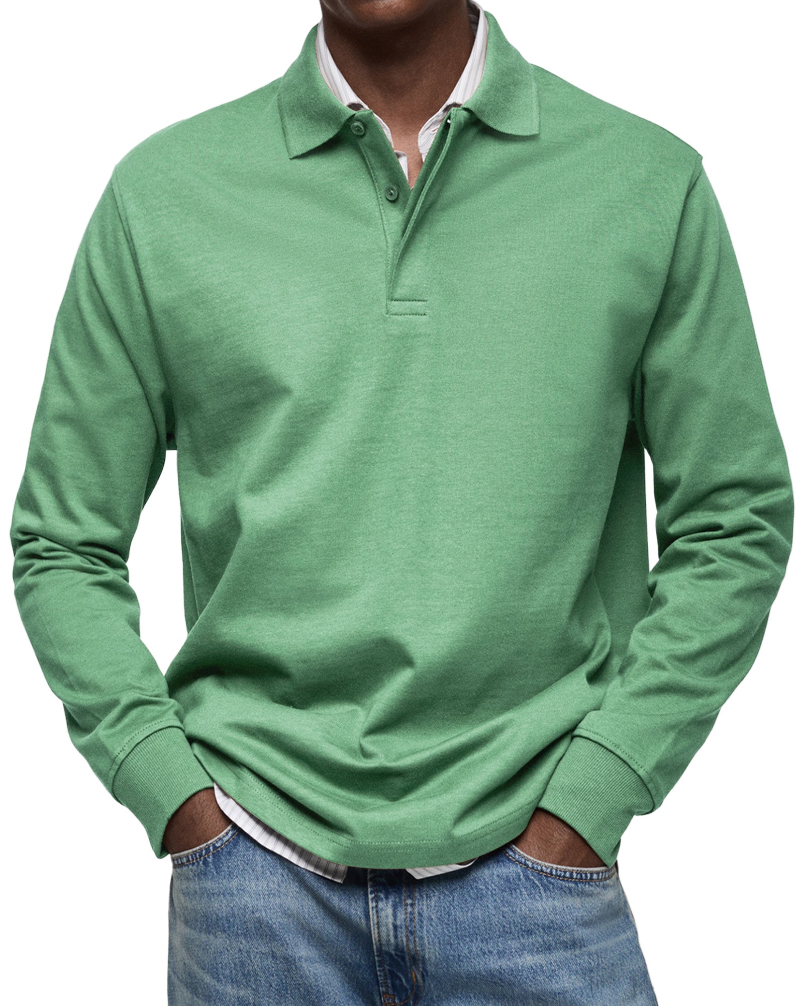 Alexander™ | Casual Polo Met Lange Mouwen