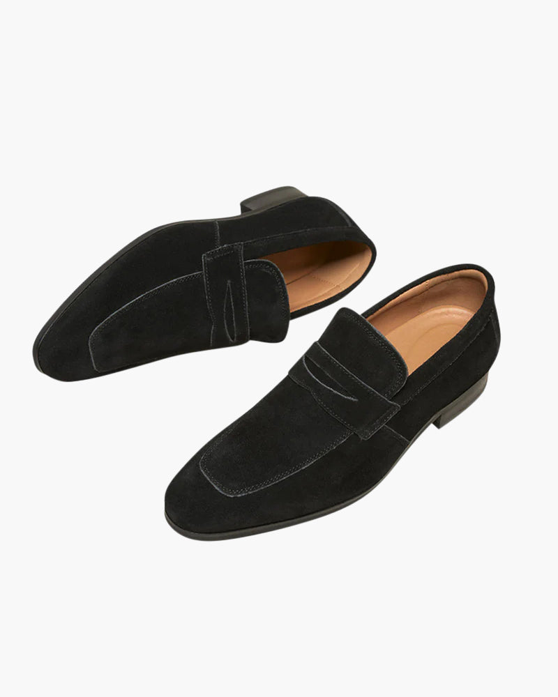 VanVelden™ | Suéde Penny Loafers