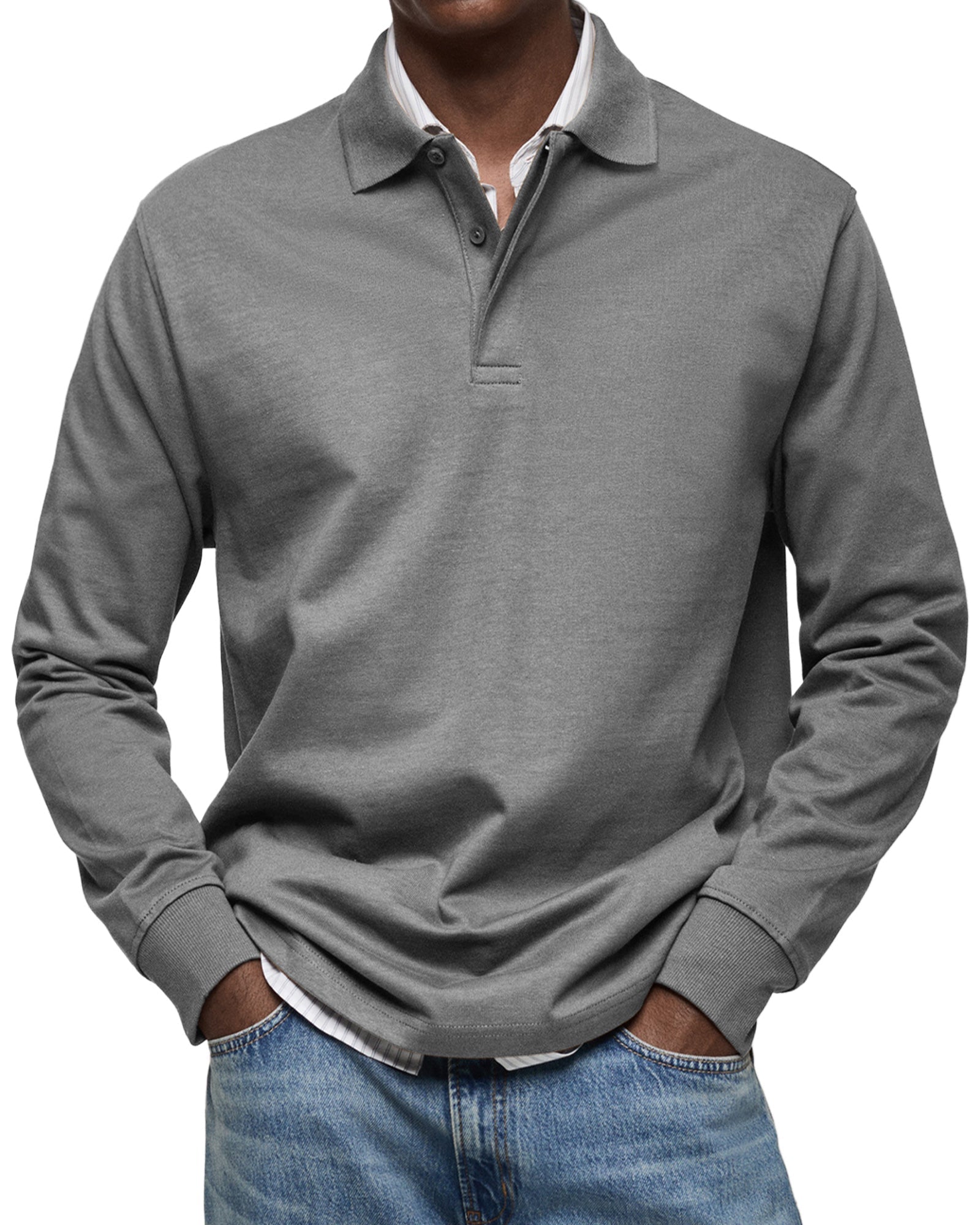Alexander™ | Casual Polo Met Lange Mouwen