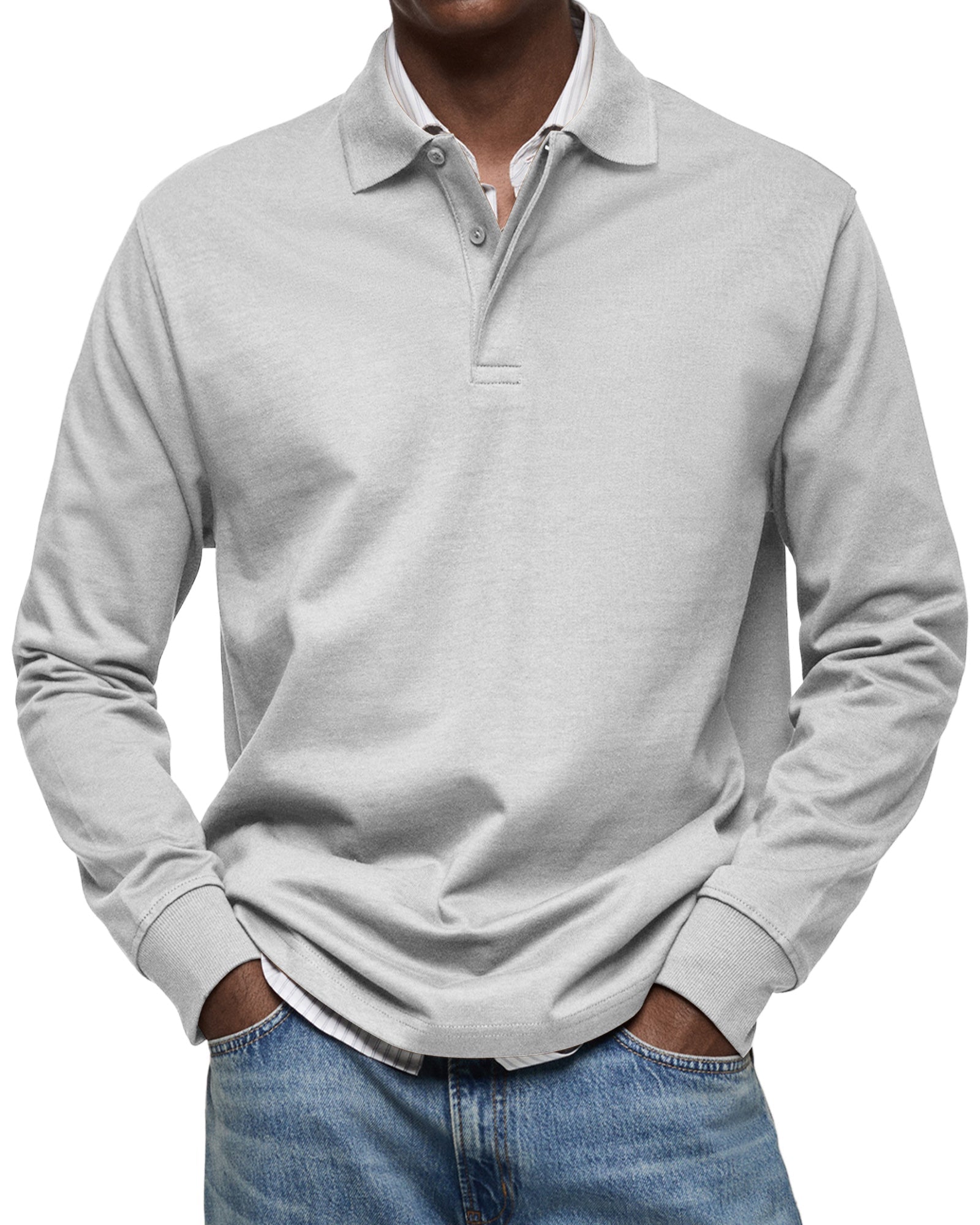 Alexander™ | Casual Polo Met Lange Mouwen