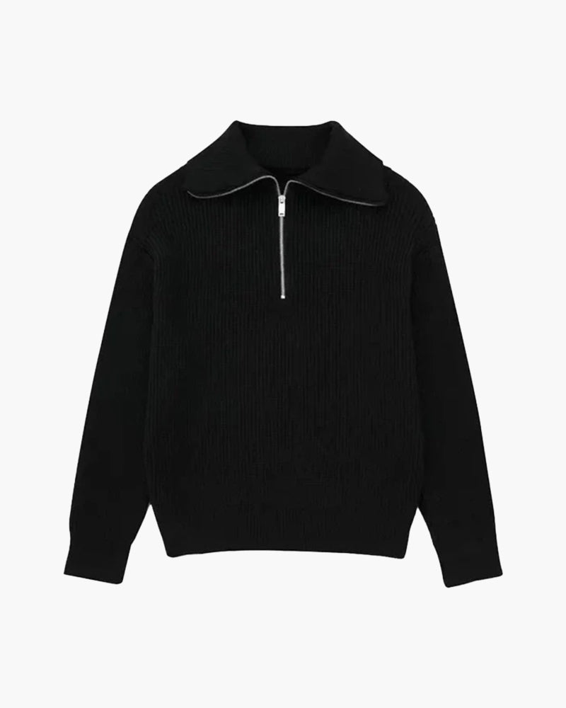 VanVelden™ | Gestreepte Zip Up Trui