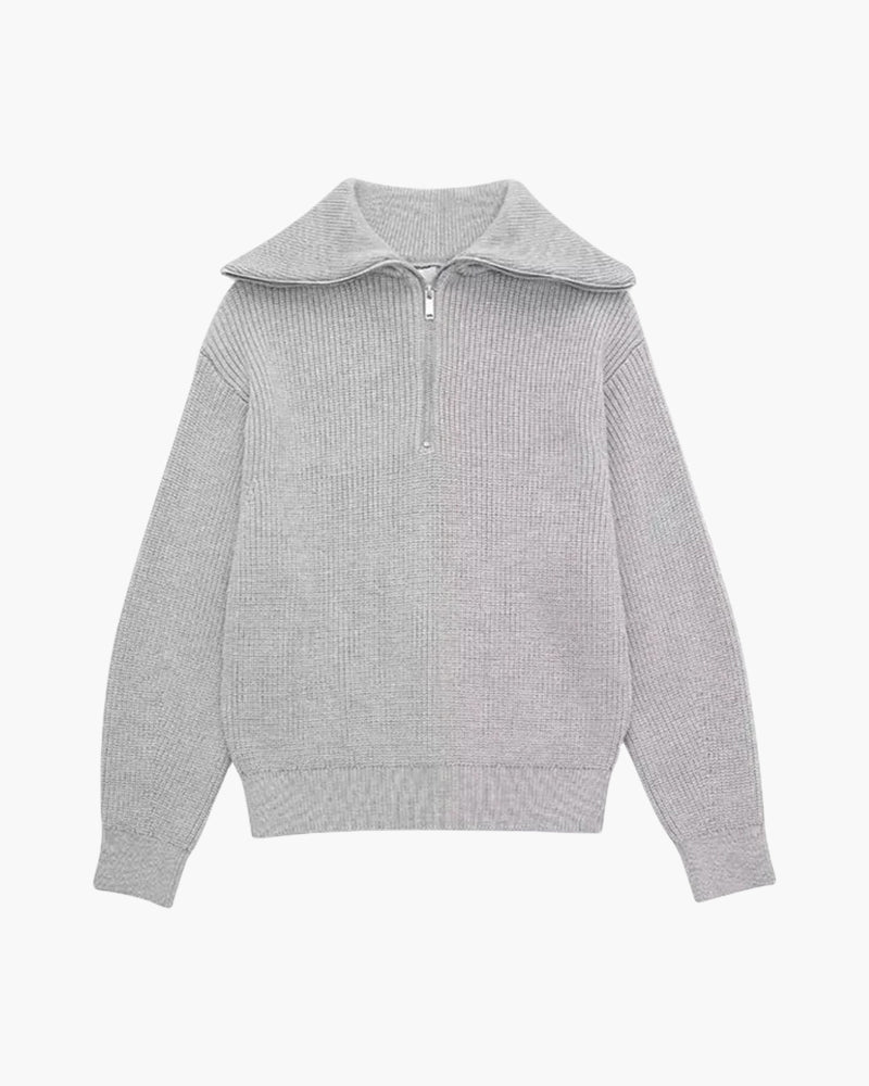 VanVelden™ | Gestreepte Zip Up Trui
