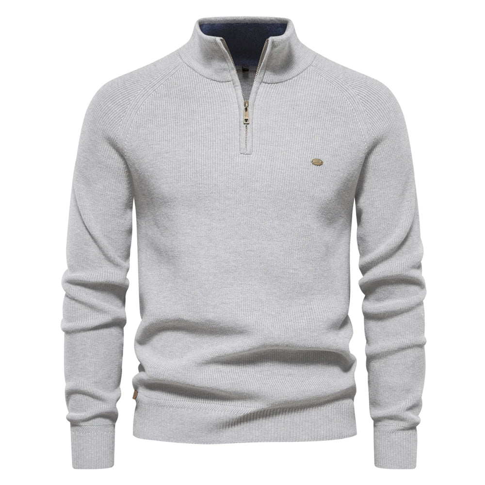 VanVelden™ | Aiopeson Katoenen Half Zip Trui