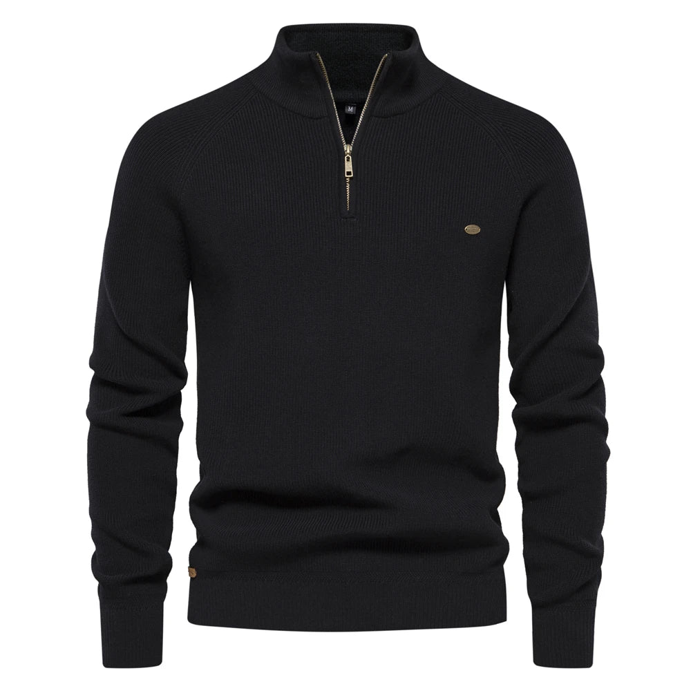 VanVelden™ | Aiopeson Katoenen Half Zip Trui