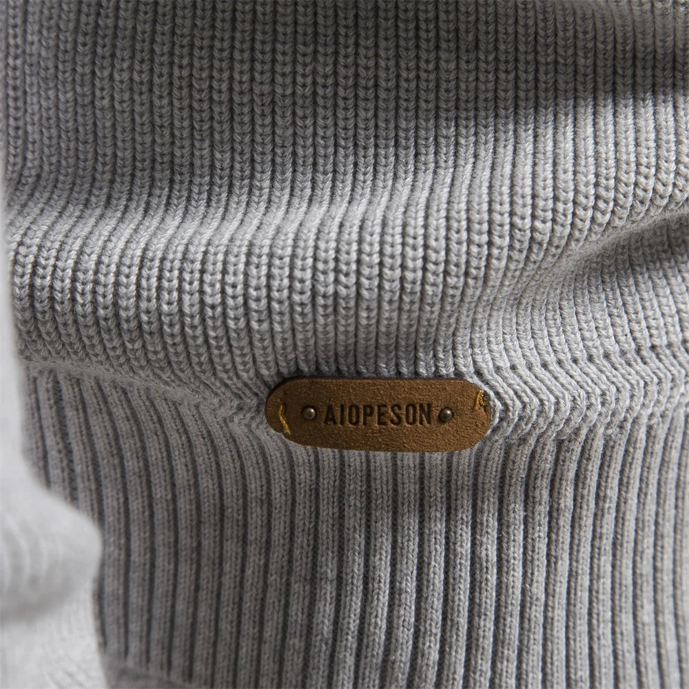 VanVelden™ | Aiopeson Katoenen Half Zip Trui