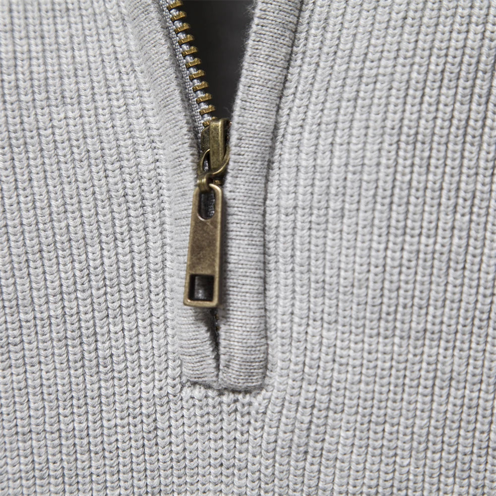 VanVelden™ | Aiopeson Katoenen Half Zip Trui