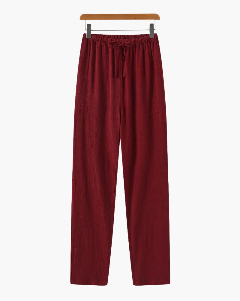 VanVelden™ | Slim Fit Linnen Pantalon