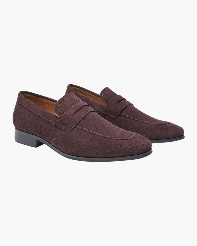VanVelden™ | Suéde Penny Loafers
