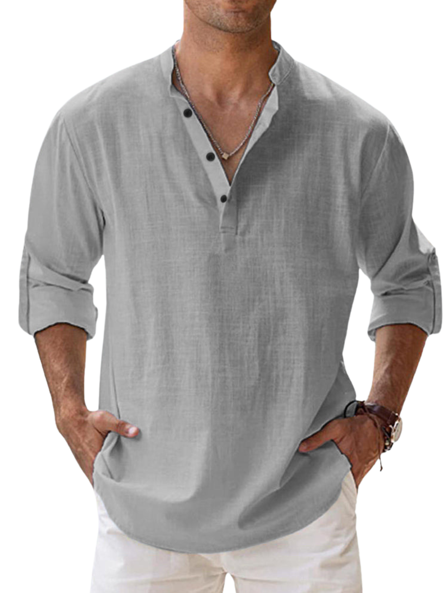 Vincent™ | Casual Shirt met Lange Mouwen