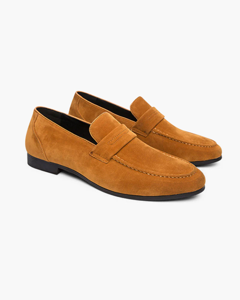 VanVelden™ | Suéde Penny Loafers