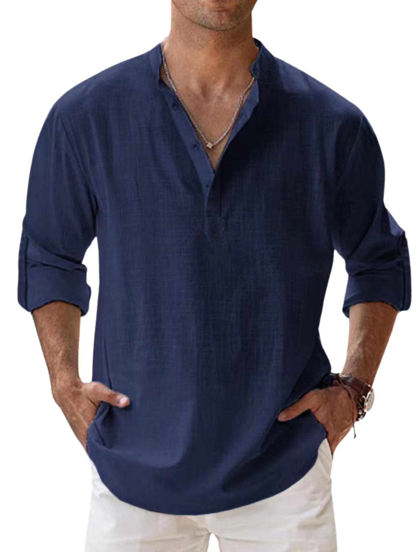 Vincent™ | Casual Shirt met Lange Mouwen